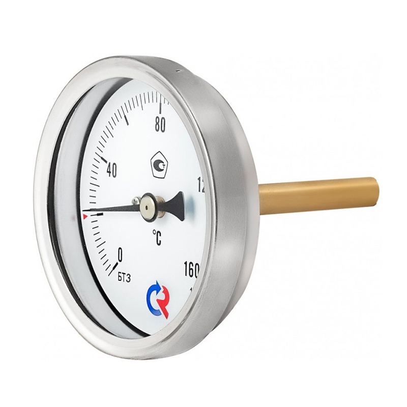 Термометр аксиальный 63 L50мм 1/2" 0+120° (кл.т.2,5)