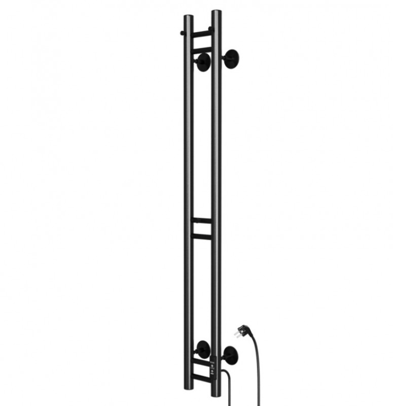 Полотенцесушитель эл.MIXLINE MOON BLACK 120/10 (таймер, 103 Вт) электрический ЧЕРНЫЙ
