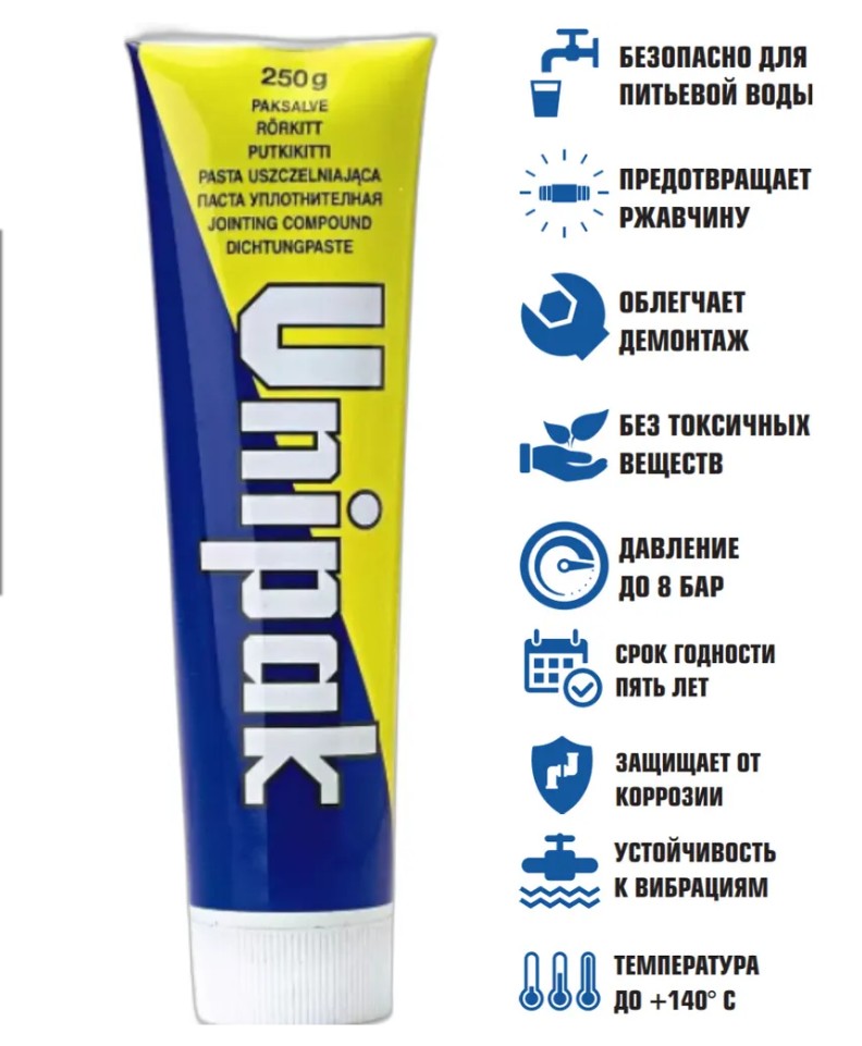 Паста уплотнительная Unipak 250г.