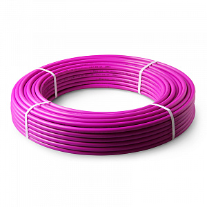 Труба т/п PE-RT 20х2,8 с кисл. барьером фиолетовая PRO AQUA (200м)