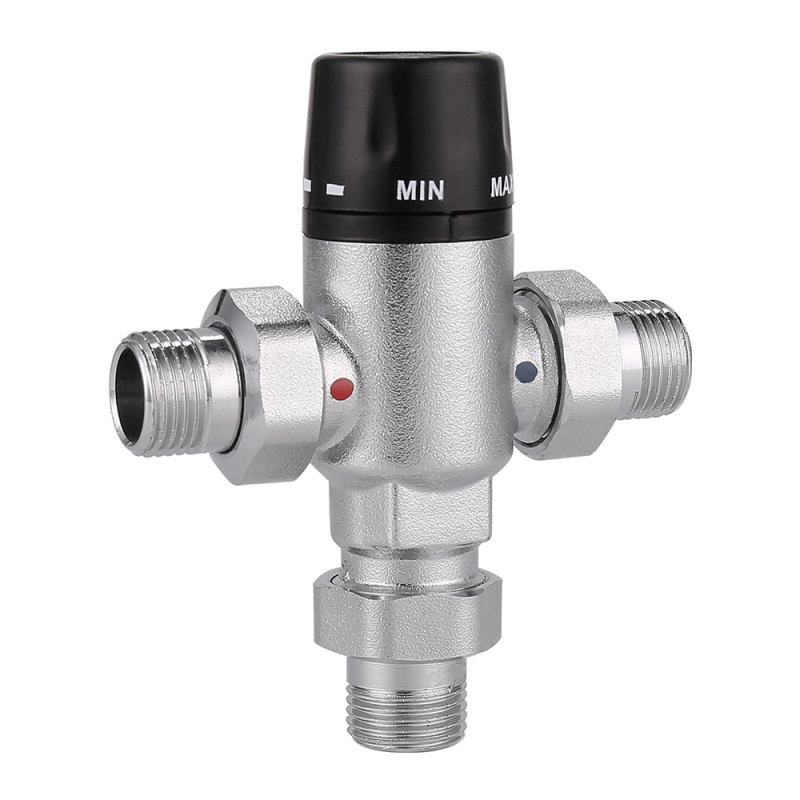 Клапан термосмесительный 1" НР - 3/4" ВР STI 25-50гр (kvs 1.6м3/ч)