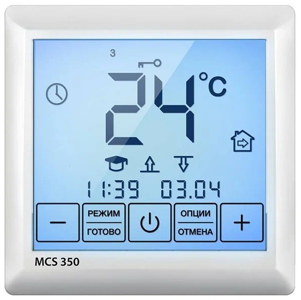 Терморег. эл. т.п.(белый,цифр.упр.) MCS 350 Tuya