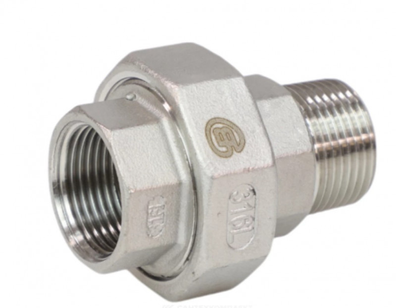 Американка нерж 15 (1/2") вр/нар AISI
