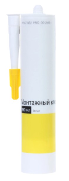 Клей монтажный акриловый прозрачный 280мл по пистолет