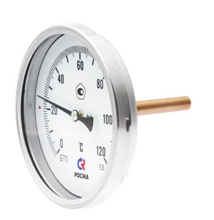 Термометр аксиальный 100 L50мм 1/2" 0+150/160°